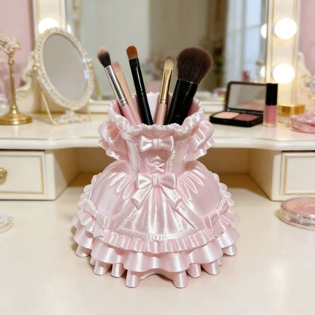 Princess Dress Makeup Brush Ho - 3D Printing Holder reseña y precio