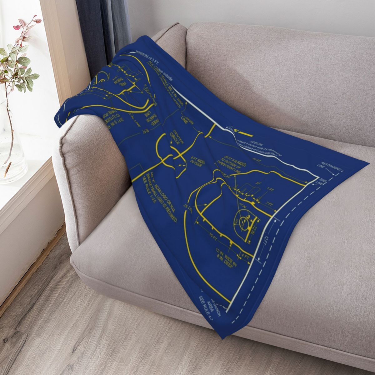 College Basketball Court Diagr - 3D Printing Diagram reseña y precio