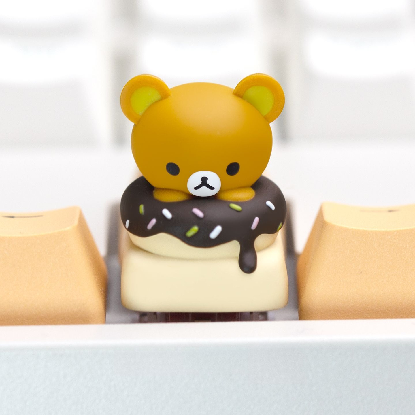 Kwaii Rilakkuma Keycaps Resin  - 3D Printing Keyboard reseña y precio