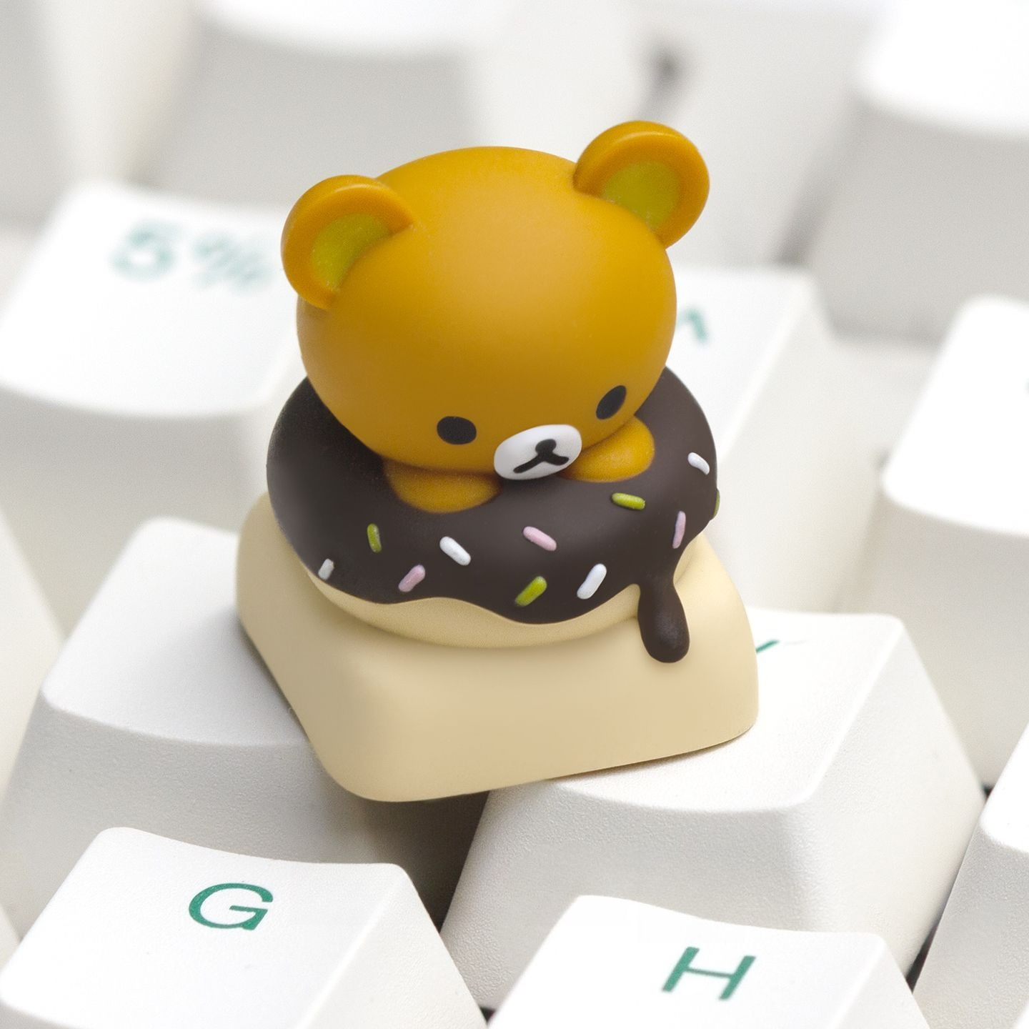 Kwaii Rilakkuma Keycaps Resin  - 3D Printing Keyboard reseña y precio