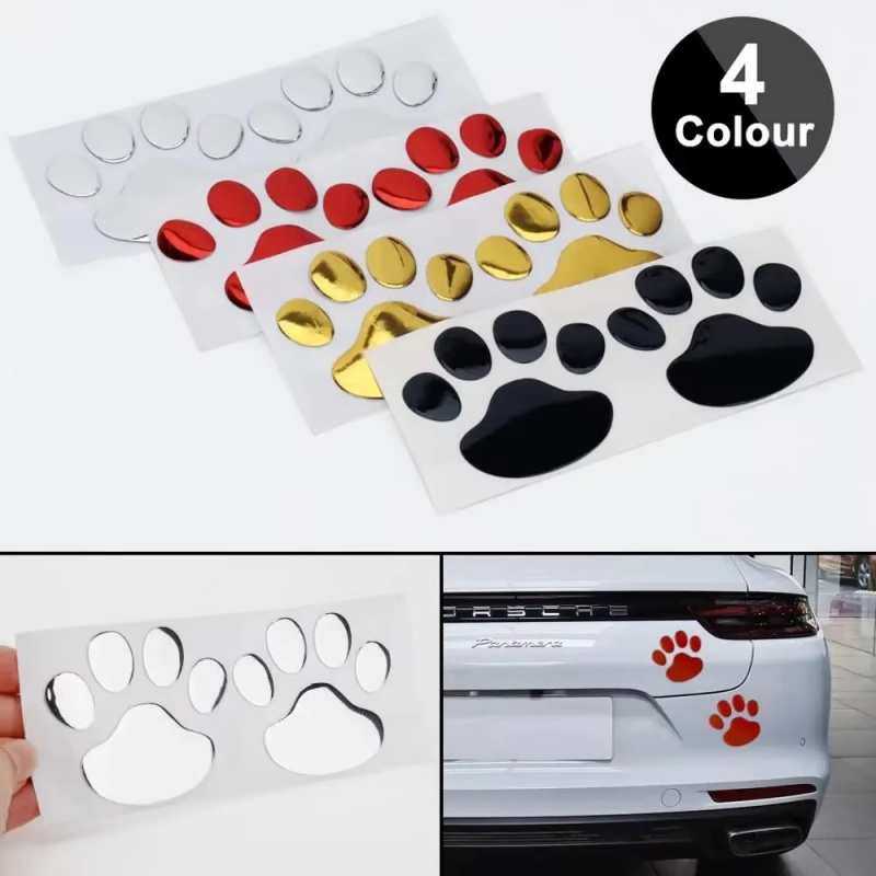 1/4Pairs 3D Stickers Paw Anima - 3D Printing Quote reseña y precio
