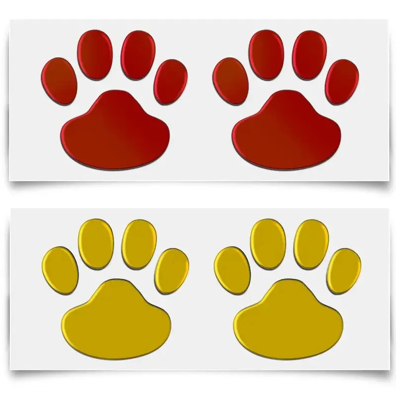 1/4Pairs 3D Stickers Paw Anima - 3D Printing Quote reseña y precio