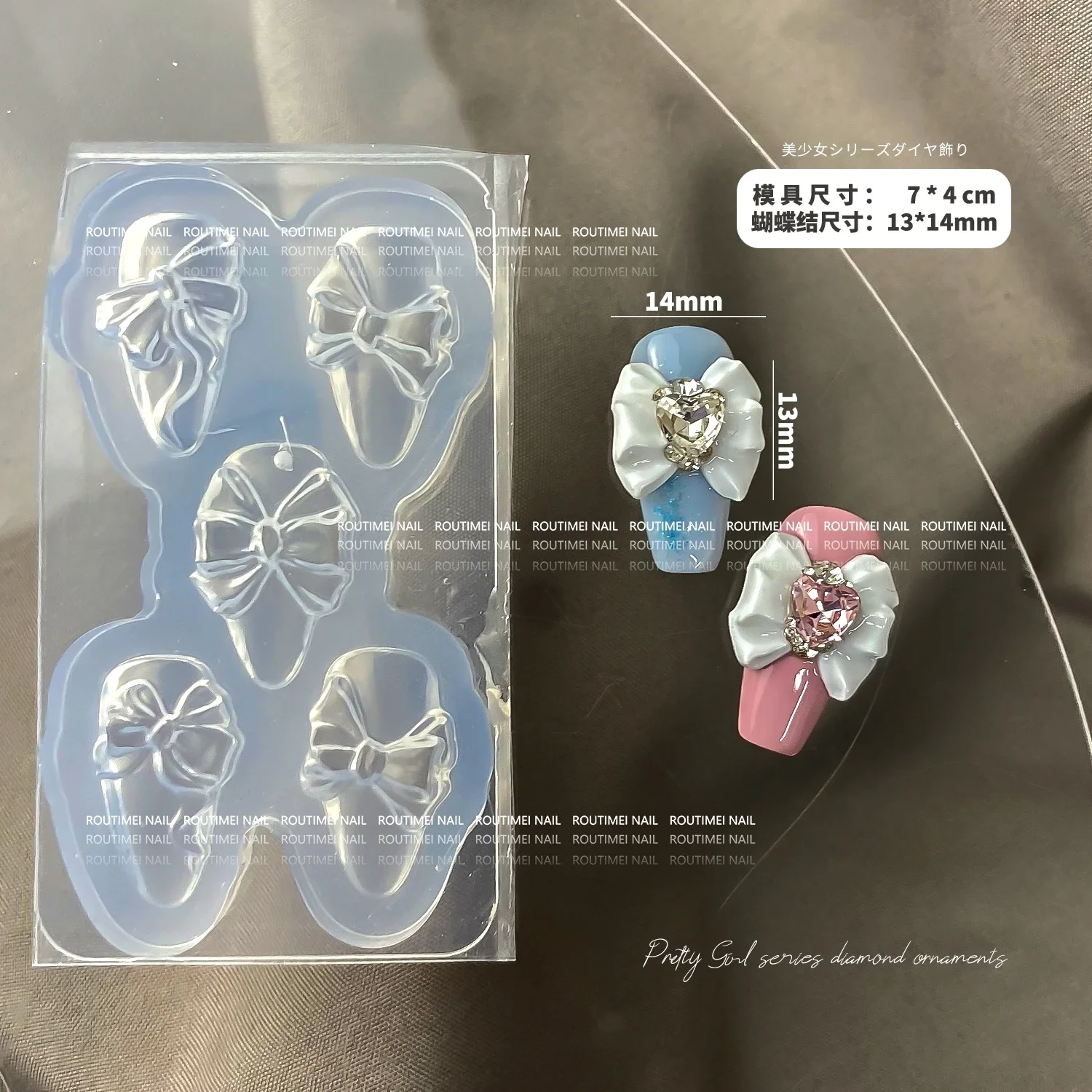 1pc Bowknot 3D Acrylic Mold  N - 3D Printing Template reseña y precio