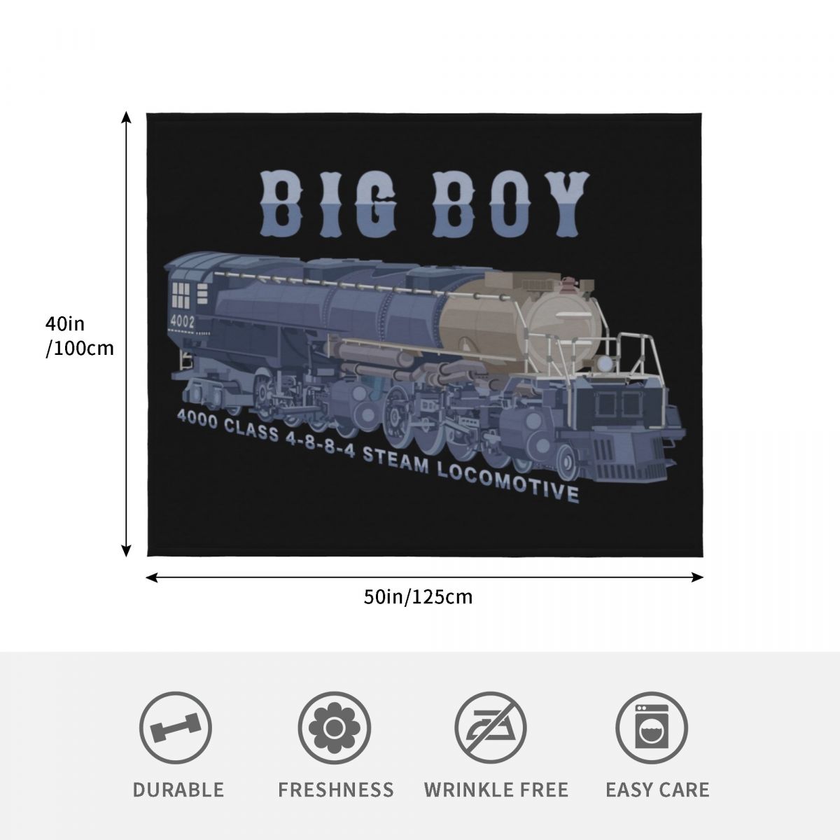 Big Boy Steam Train 4000 Class - 3D Printing Diagram reseña y precio