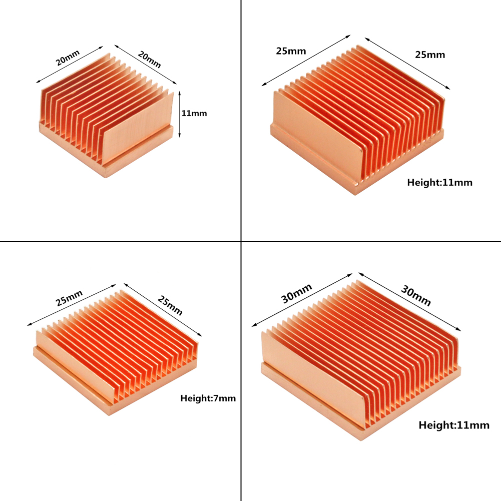 Pure Copper Heatsink DIY Heat  - Raspberry Pi 3D Print reseña y precio