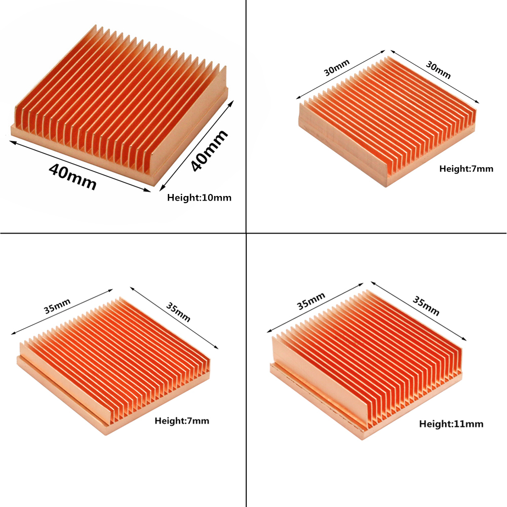 Pure Copper Heatsink DIY Heat  - Raspberry Pi 3D Print reseña y precio