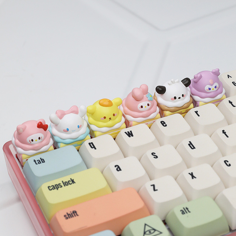 Kawaii Hello Kittys Keycaps Ca - 3D Printing Keyboard reseña y precio