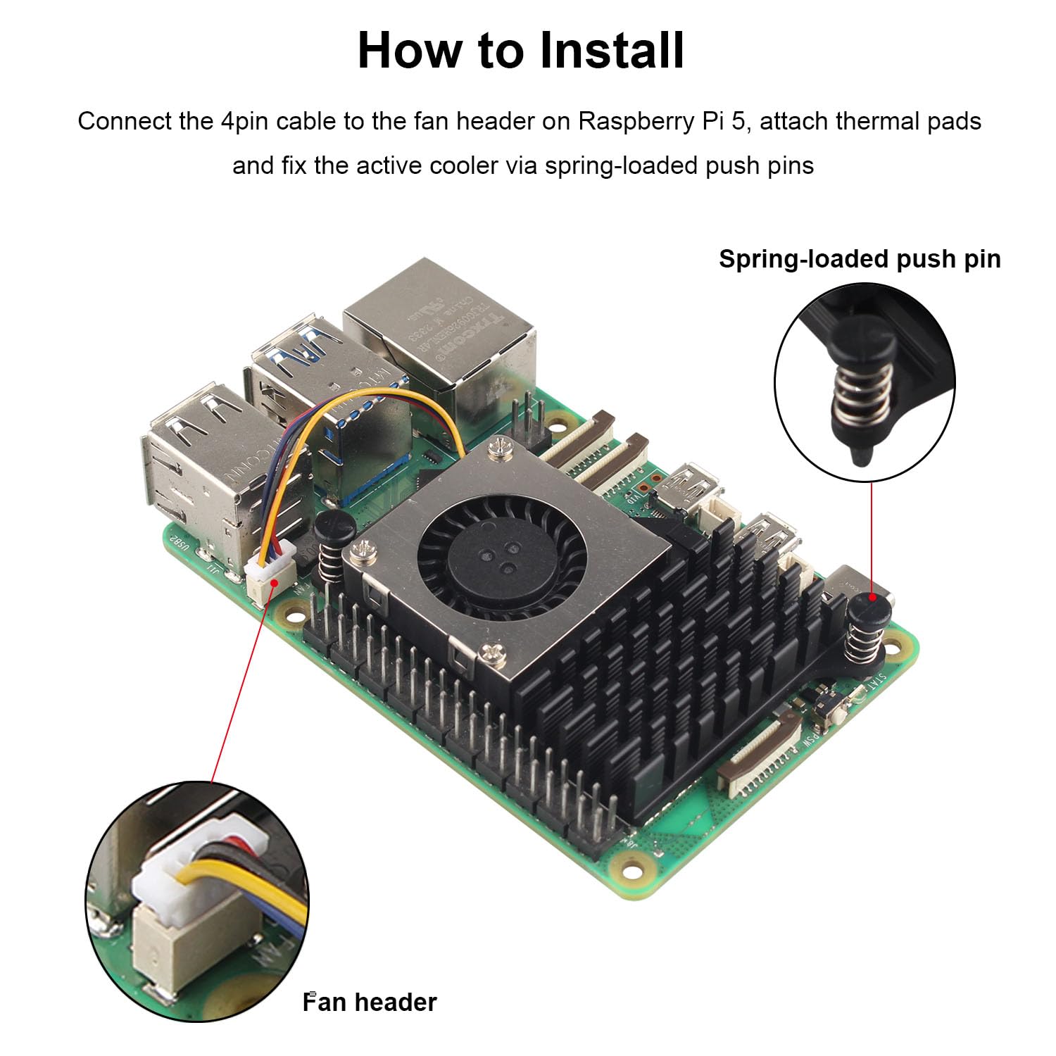 Waveshare Active Cooler (B) fo - Raspberry Pi 3D Print reseña y precio